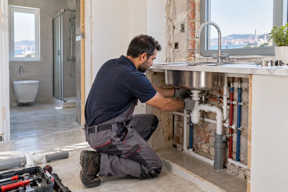Banyo ve Mutfak Tesisat Tadilatı hizmetini tanıtan temsili görsel